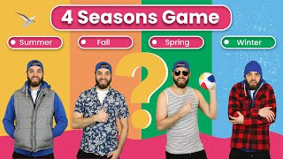 English Game for Kids  4 Seasons Game spring summer fall winter [upl. by Ecnerret]