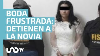 Detienen a presunta extorsionadora en Edomex vestida de novia [upl. by Attenreb]