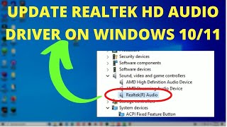 How to Download and Install Realtek HD Audio Manager amp Driver on Windows 10 Windows 11 [upl. by Ettari1]