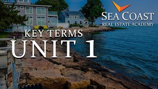 Unit I Key Terms  Real Estate Exam Prep for North Carolina [upl. by Tolmann]