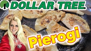 Homemade Dollar Tree Pierogi  Dollar Tree Budget Meal [upl. by Ayekal]