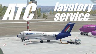 Aircraft lavatory service truck in ATC Cleared For Takeoff [upl. by Aikemal]