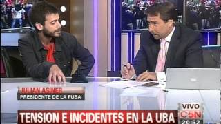 C5N  EL DIARIO DEBATE COMPLETO DE FEINMANN CON ESTUDIANTES DE LA UBA [upl. by Malinde]