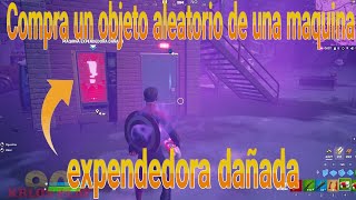 Compra un objeto aleatorio de una máquina expendedora dañadaFORNITE🕶️ [upl. by Elephus915]