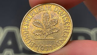 1971 Germany 10 Pfennig Coin • Values Information Mintage History and More [upl. by Belter]