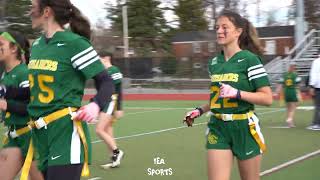 Lansdale Catholic vs Dobbins Girls High School Flag Football Highlights [upl. by Ahsenac]