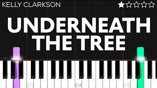 Kelly Clarkson  Underneath the Tree  EASY Piano Tutorial [upl. by Nakeber]