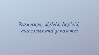 Diploid amp haploid cells Karyotype and types of chromosomes [upl. by Tija]