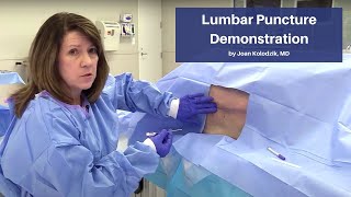 Lumbar Puncture Demonstration  The CadaverBased EM Procedures Online Course [upl. by Ekihc]