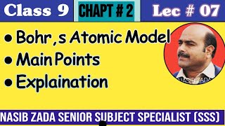 Bohrs Atomic Model  Main points  Pashto  NASIBZADASSS [upl. by Komarek]