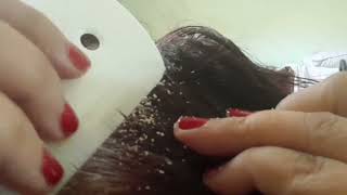 Quiet ASMR Scalp Care Gentle Exfoliation amp Dandruff Removal No Speaking [upl. by Valentijn]