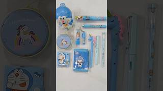 Cute blue stationery collection fancy pen dairy sharpener eraser stationery schoolsupplies [upl. by Amanda]