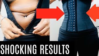 WEARING A WAIST TRAINER ALL DAY amp OVERNIGHT Before and After Real Results [upl. by Tiana327]