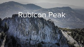 Rubicon Peak  Lake Tahoe by Drone 4K [upl. by Anawit]