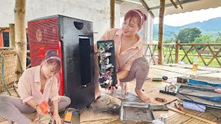 Genius girl repairs and restores discarded speakers [upl. by Mayyahk]