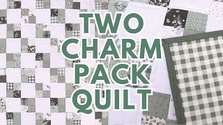 Falling Charms Quilt Tutorial  Quilting With Charm Packs [upl. by Androw]