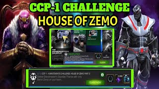 Mcoc CCP1 CHALLENGE HOUSE OF ZEMO [upl. by Rozelle317]