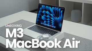 M3 MacBook Air Unboxing [upl. by Gearalt565]