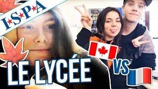 LYCÉE au CANADA VS Lycée en France [upl. by Branen]