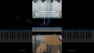 PIANO KARAOKE Die With A Smile  Lady Gaga and Bruno Mars [upl. by Kalbli]