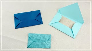 Origami Briefumschlag aus Papier falten  Einfache amp schnelle DIY Idee [upl. by Ellette]