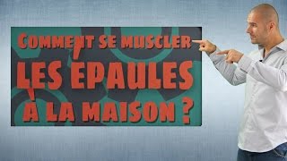 Comment se muscler les EPAULES à la maison avec des HALTERES  programme musculation à la maison [upl. by Ardena842]