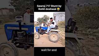 Rohit deshwal mini swaraj 717 sa stunt 😃 swaraj stunt [upl. by Remde212]