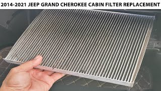 How To RemoveReplace 20142021 Jeep Grand Cherokee Cabin Air Filter [upl. by Reprah]