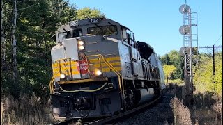 KCSBNSF Double DPU CPKC 230 with CP 7012 Leading Wolverton Ontario Canada October 5 2024 [upl. by Elvina]