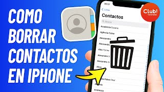 Como BORRAR CONTACTOS en iPhone 2024  Eliminar Contactos [upl. by Orfurd]