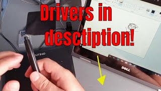 Kenting K5540 Drawing Tablet first impressions  drivers download link in description [upl. by Jeavons]