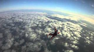 Instructor chases Student Skydiver to 2000 ft and pulls [upl. by Aipmylo]