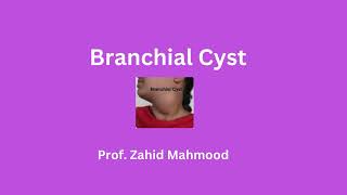 Branchial Cyst by Prof Zahid Mahmood [upl. by Vogele28]