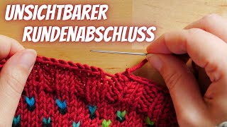 Stricktipp Abschluss beim Stricken unsichtbar vernähen [upl. by Eenaffit492]