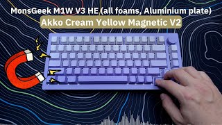 Another Hall Effect 75 gaming keyboard  MonsGeek M1W V3 HE  sound test [upl. by Aland]