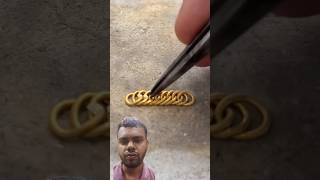 Chain ring making design gold jewelry ring jewellery handmade [upl. by Duwad596]