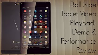 iBall Slide Tablet Video Playback Demo amp Performance Review  PhoneRadar [upl. by Leiruh]