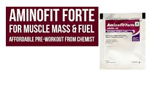 Aminofit Forte for Muscle Mass amp Fuel  Affordable BCAA from Chemist [upl. by Annaeirb]