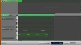 Garageband dessiner des notes [upl. by Bounds]