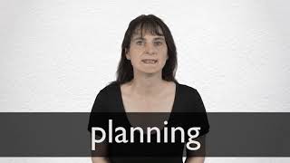 How to pronounce PLANNING in British English [upl. by Ciryl508]