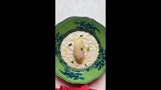 RISOTTO SCAMPI E BURRATA cremoso e avvolgente  Shorts [upl. by Tanberg]