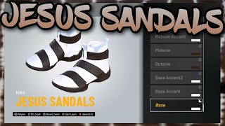 HOW TO MAKE Jesus Sandals IN NBA 2K21 NBA 2K21 Shoe Creator [upl. by Helms]