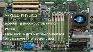 Fermi level in intrinsic semiconductor and its temperature dependence [upl. by Elak]