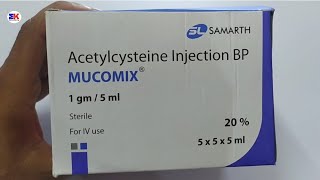 Mucomix Injection  Acetylcysteine Injection  Mucomix Injection Uses Benefits Dosage Review [upl. by Azil]