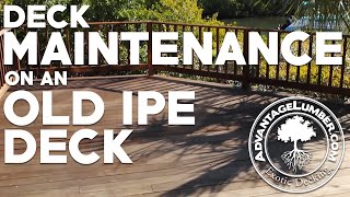 Deck Maintenance on an Old Ipe Deck [upl. by Assyli]