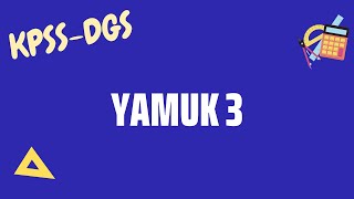 Yamuk 3🔆Karekodlu döküman🔆KPSSDGS Matematik [upl. by Zollie]