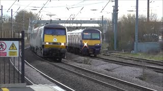 Fast Trains at Biggleswade ECML  040216 [upl. by Ariam]