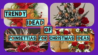 MUST WATCH Elegant Poinsettias Christmas Decor  Home Decor [upl. by Stoeber]