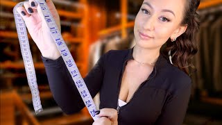 ASMR Suit Fitting amp Measuring YOU 😴 Up Close Personal Attention [upl. by Lugar]