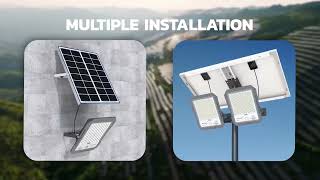 1000w High Power Garden Flood Lights With HG Camera 4MP Solar Reflector [upl. by Whyte]